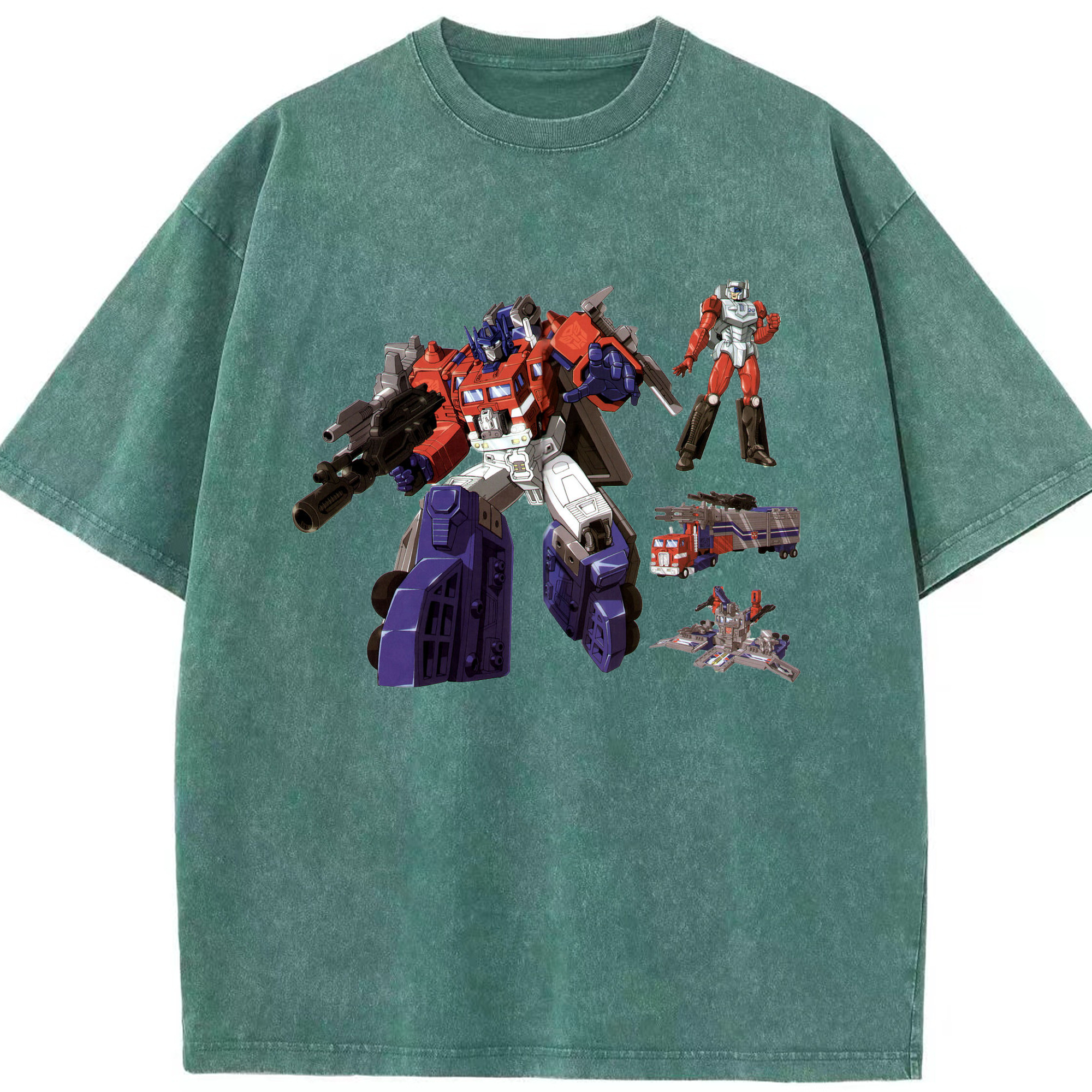 （画像用）  綿100% ヴィンテージ風 半袖Tシャツ（フロントプリント）